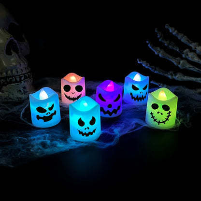 6 Colorful LED Halloween Candles - Getzzy