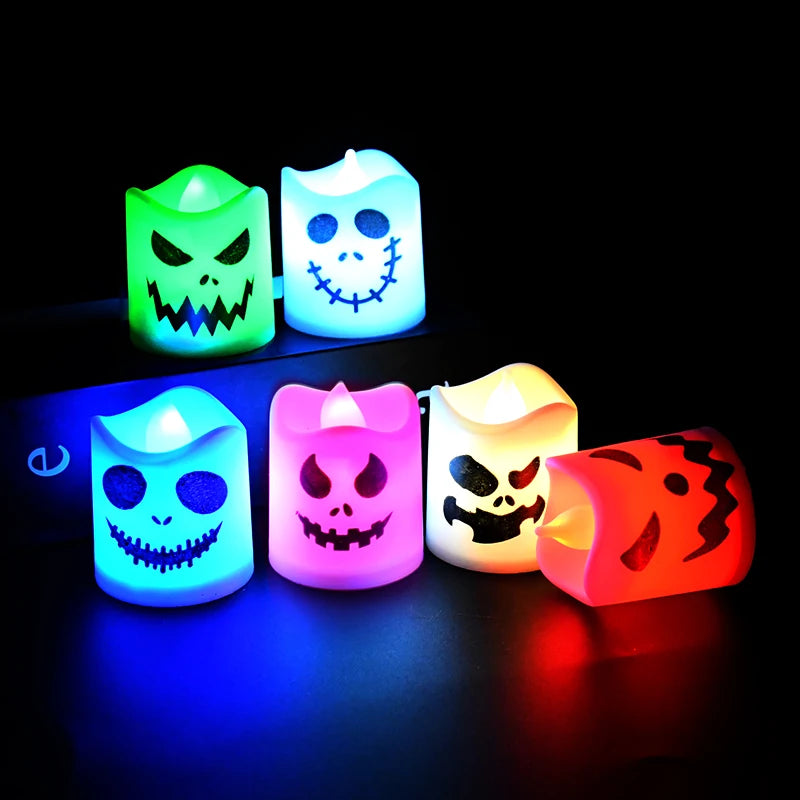 6 Colorful LED Halloween Candles - Getzzy