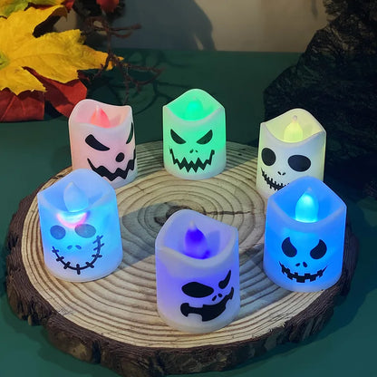 6 Colorful LED Halloween Candles - Getzzy